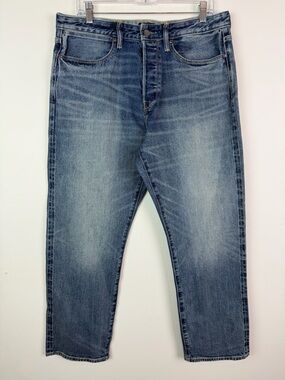 Todd Snyder Japanese Selvedge Stretch Denim Straight Leg Jeans Size 34x30